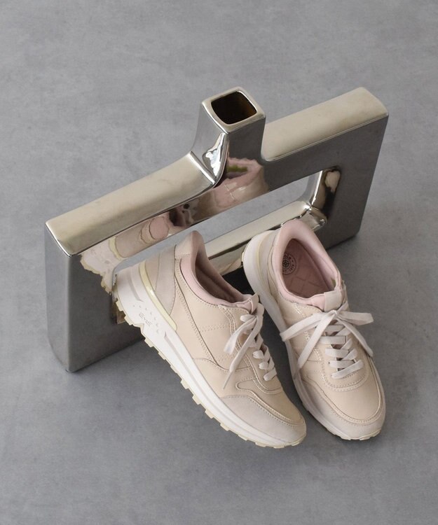 INTER-CHAUSSURES 【BUSSOLA】撥水スリッポンスニーカー​ ベージュコンビ