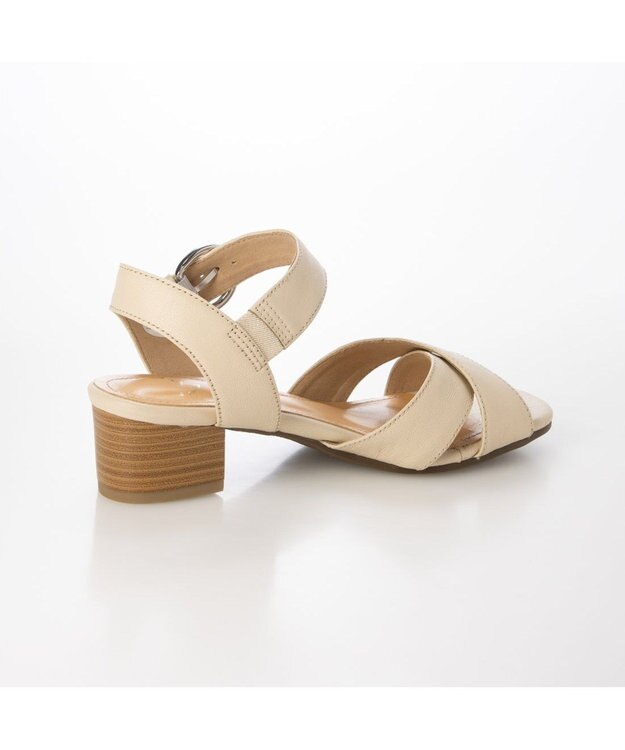 ing <ing>【WEB限定】ストラップクロスサンダル アイボリービー