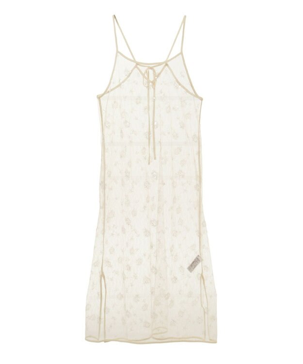 Green Parks スパンコールキャミワンピース Ivory