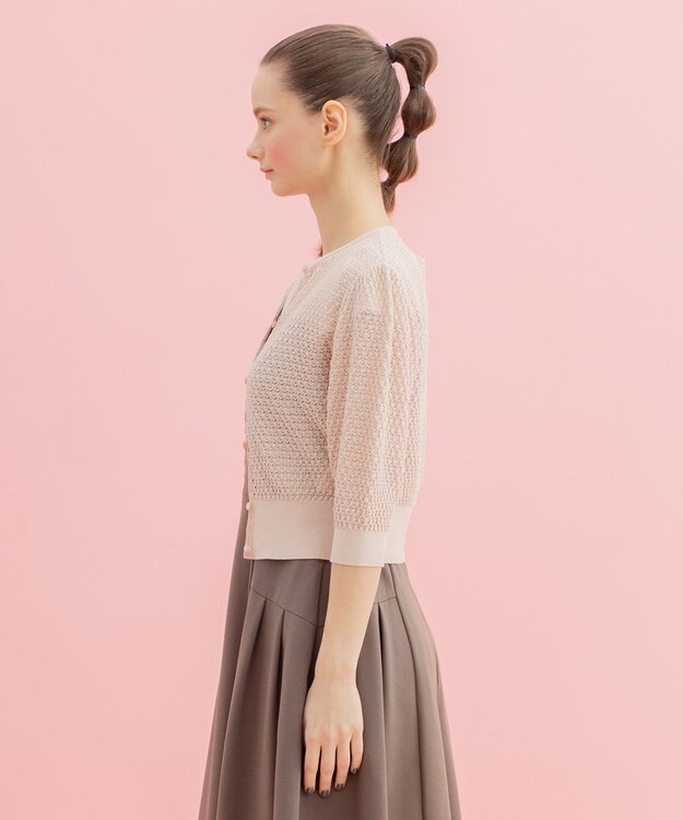 TOCCA 【洗える！】KNIT FLEURS カーディガン ピンク系