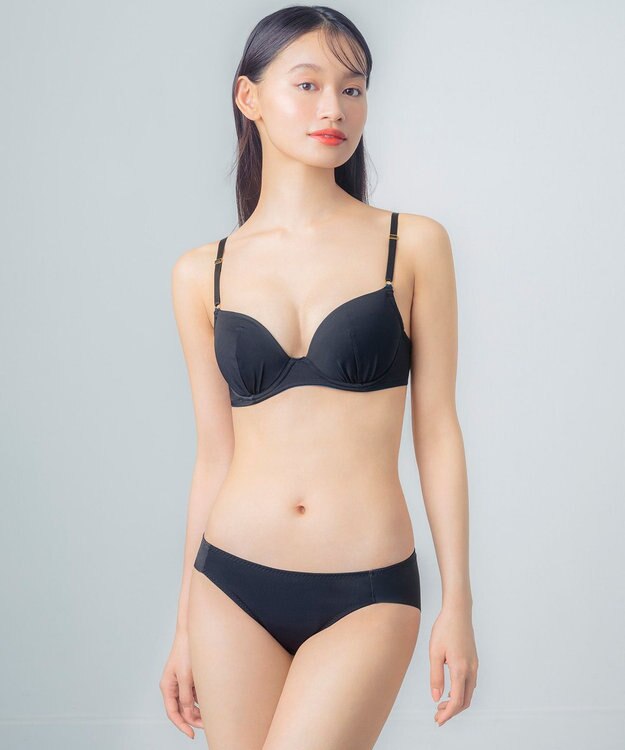Wing 【ナチュラルアップブラ】 ふっくら自然なバストをメイク AA~Fカップ展開 KB3001 ウイング／ワコール ブラック