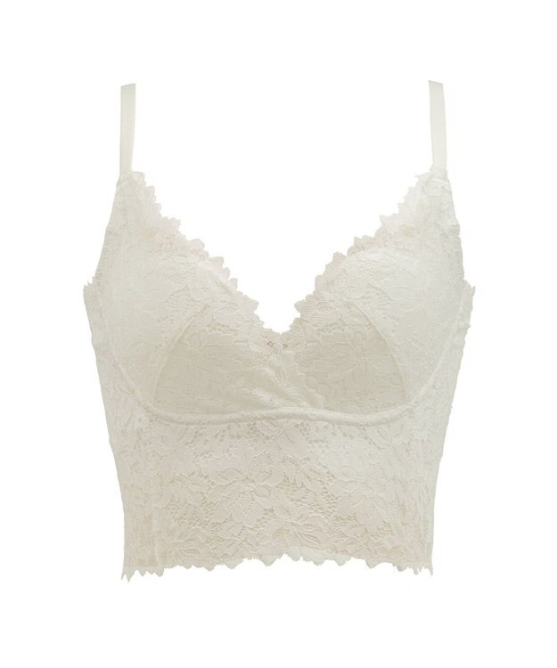 BRADELIS New York 【BRADELIS Me / ノンワイヤー・バストアップ】Perfumyレーシィブラ24S1 オフホワイト