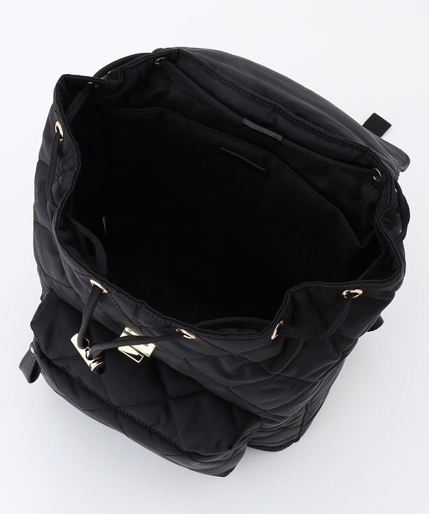 23区 キルティングナイロンバックパック ブラック系