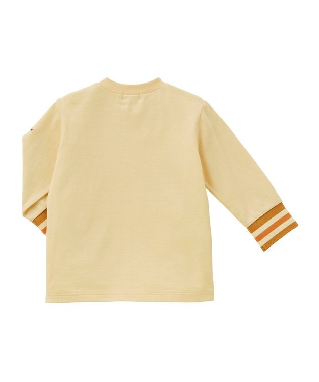 MIKI HOUSE HOT BISCUITS 【80-120cm】パステルビーンズ 長袖Tシャツ アイボリー