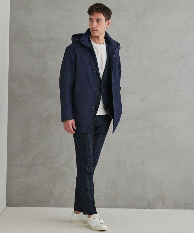 GOTAIRIKU セットアップ仕様【猛暑対応の7機能】カラミ セットアップジャケット_グレンチェック(26年モデル) ネイビー×グレンチェック柄