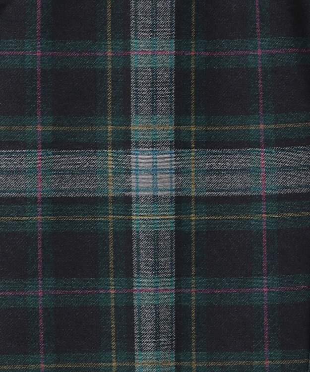 23区GOLF 【MEN】【ストレッチ】チェック柄プリント パンツ ダークグリーン系3