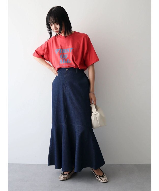 Green Parks ウ゛ィンテージプリントボックスＴシャツ Red