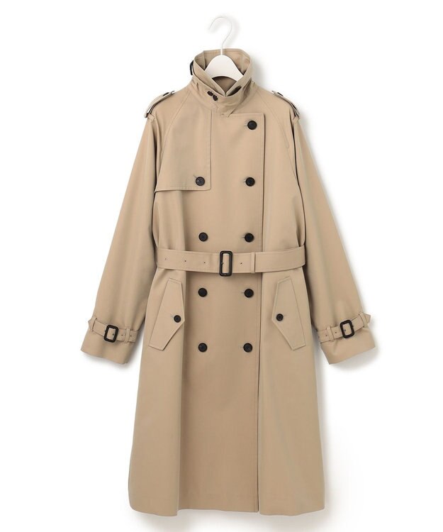 ICB L 【撥水加工】ＴＣシャンブレーツイル トレンチコート ベージュ系