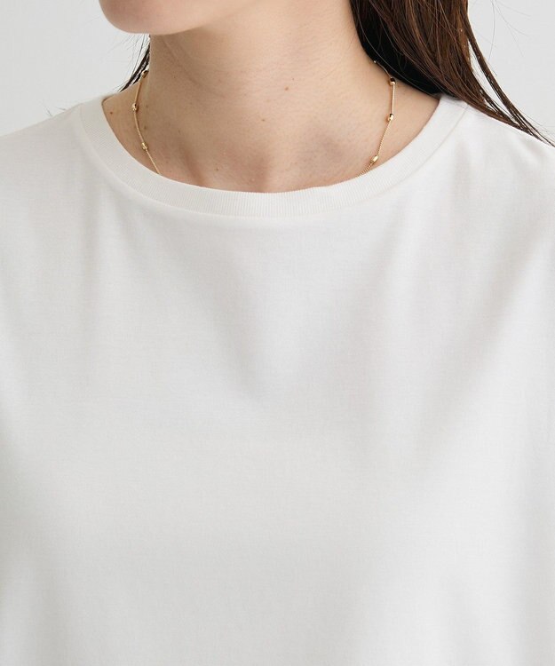 Green Parks 華やぎカットソー（アシメヘム） Off White