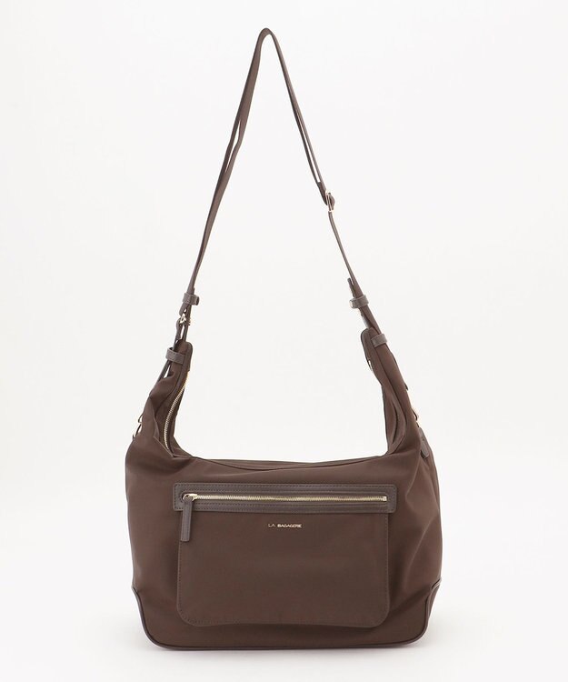LA BAGAGERIE ループ2WAYショルダーバッグ　Mサイズ チョコ