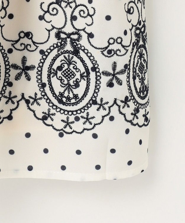 組曲 KIDS 【110-140㎝】ドットシフォン ワンピース オフホワイト系5