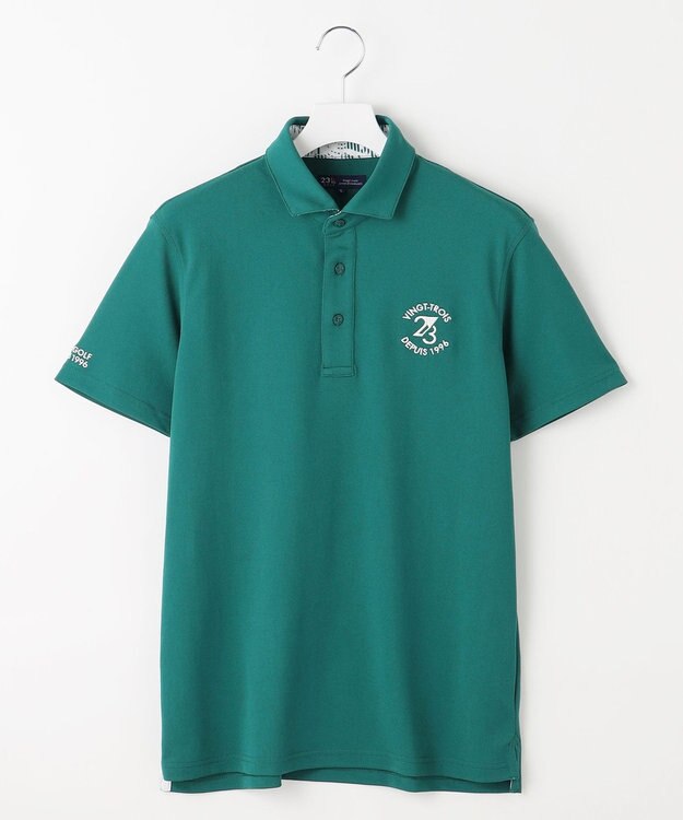 23区GOLF 【MEN】エイトムーブカノコ ストレッチポロシャツ パイングリーン系