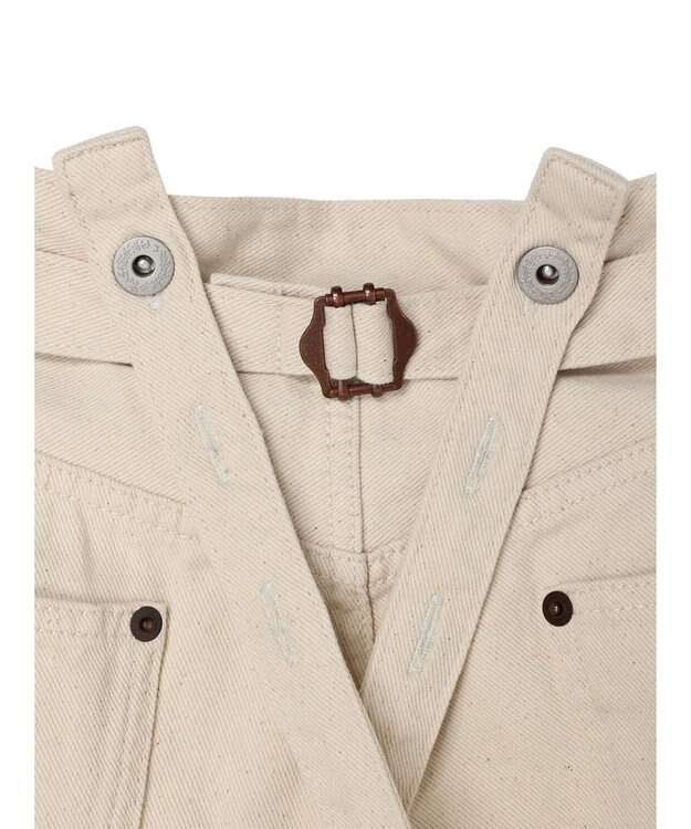 CRAFT STANDARD BOUTIQUE 【２ｗａｙ】デニムサロペットパンツ Ivory
