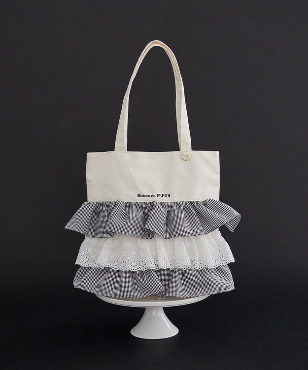 はなまるおばけ】メゾンドフルール ダブルリボン トートバッグ 受注