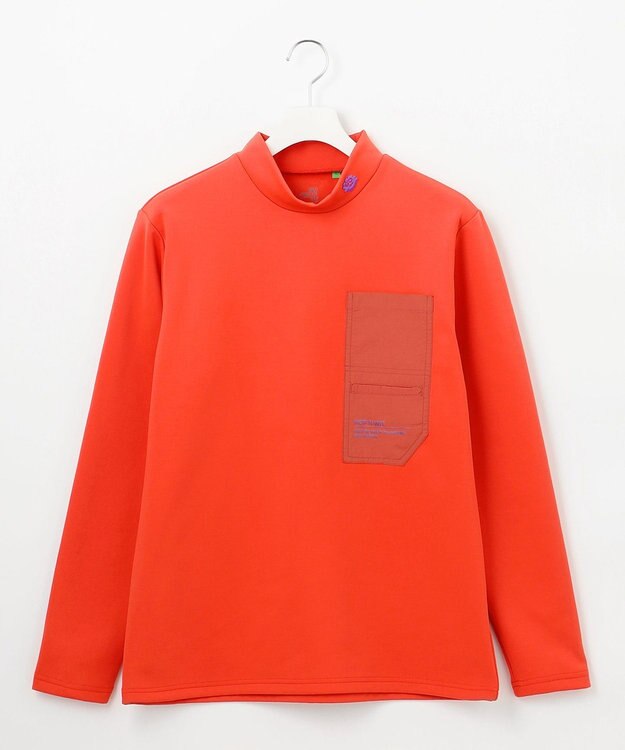 PW CIRCULUS 【MEN】裏フリースモックネックT レッド系