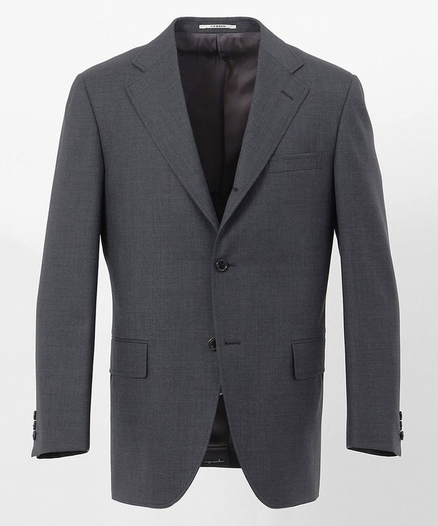 J.PRESS MEN 【定番】ぺピンメリノ トロピカル スーツ / 背抜き グレー系