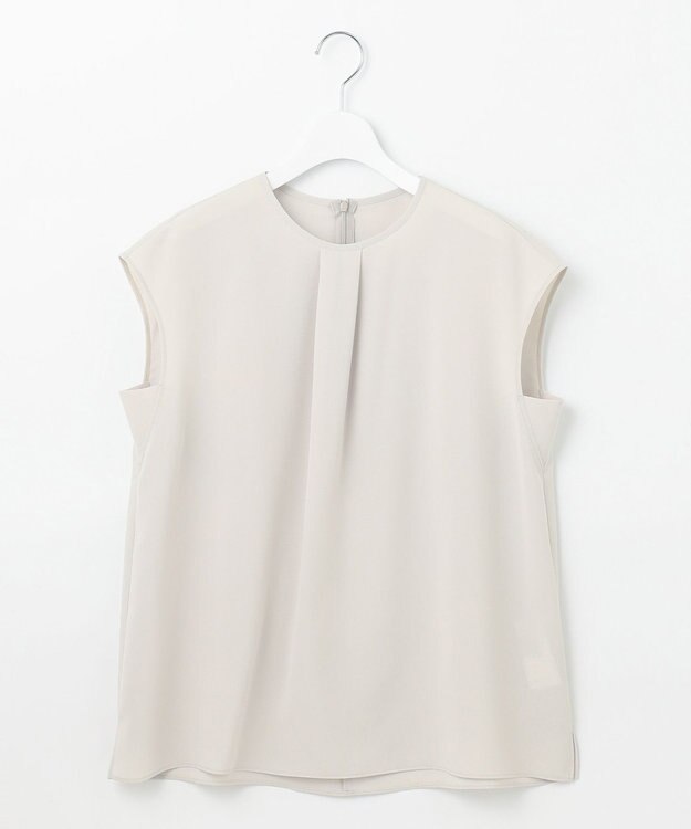 自由区 【セットアップ対応・UVカット・接触冷感・洗える】ライトストレッチ ブラウス ベージュ