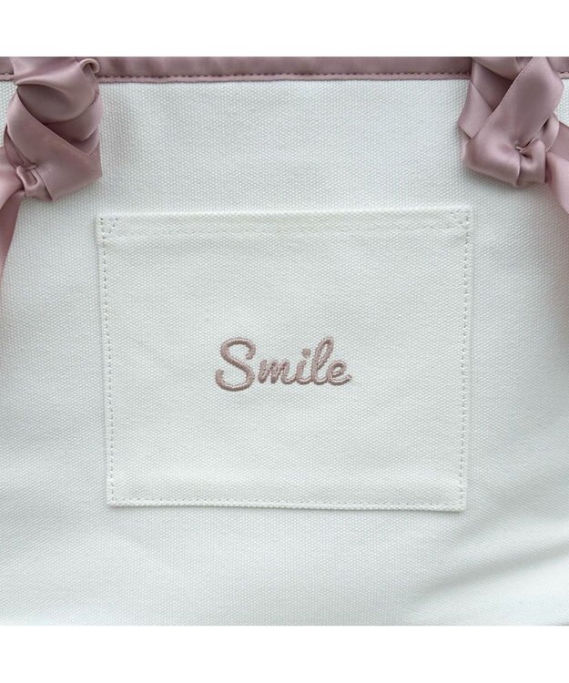 LA BAGAGERIE 【インスタグラマー Chiyoさん×LA BAGAGERIE】ギャザーリボンハンドルトート ピンクベージュ