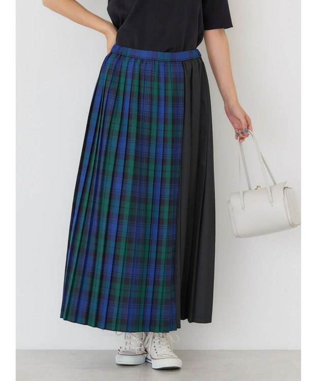 AMERICAN HOLIC アソートチェックプリーツスカート Green