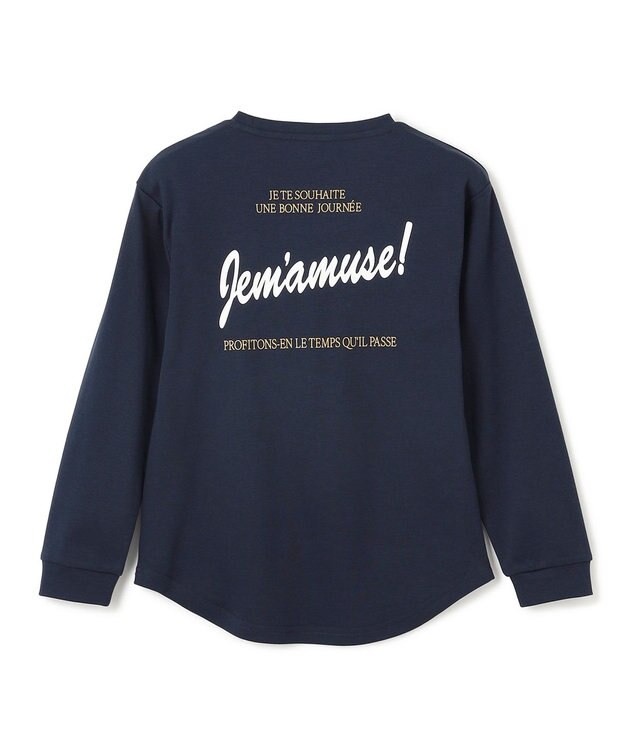 UNFILO 【110-150cm】選べるアソート ロゴロンT(UNISEX) [プリントロゴ]ネイビー