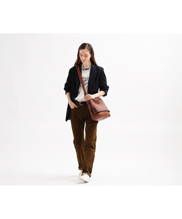 genten ホースレザーバッグA4ショルダー チャ