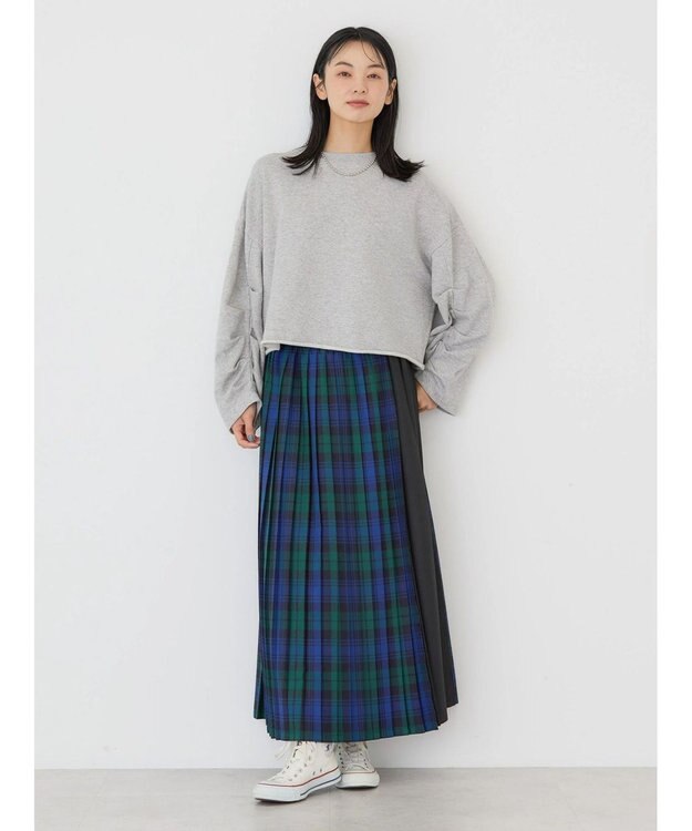 AMERICAN HOLIC アソートチェックプリーツスカート Green