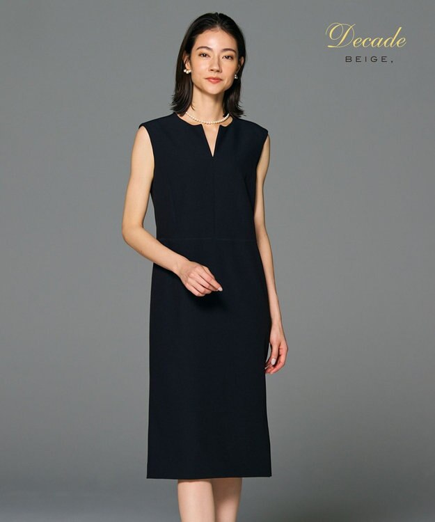 BEIGE， 【セットアップ対応】LUIZA / Iラインワンピース Black