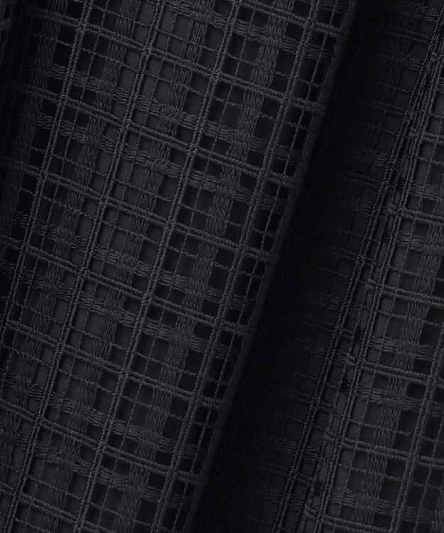 23区 【洗える】Broche チェックレース スカート ブラック系