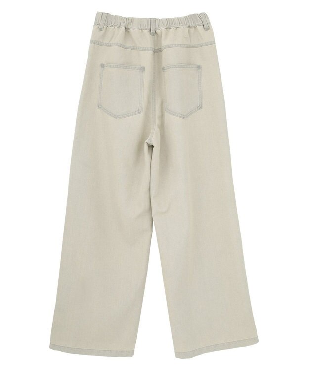 Green Parks コクーンシルエットデニムパンツ Gray Beige