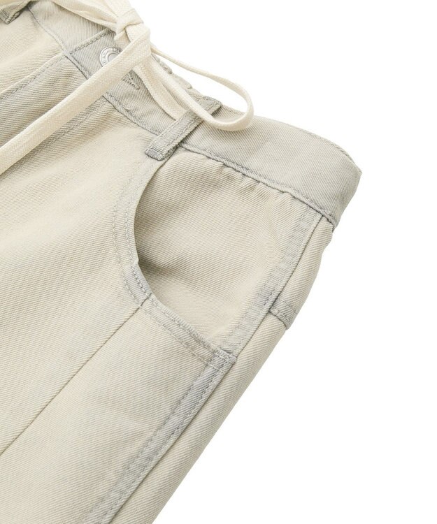 Green Parks コクーンシルエットデニムパンツ Gray Beige