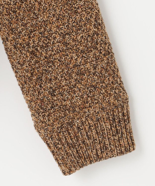 JOSEPH ABBOUD MOUNTAIN 【UNISEX】総裏フルZIP ニットブルゾン キャメル系