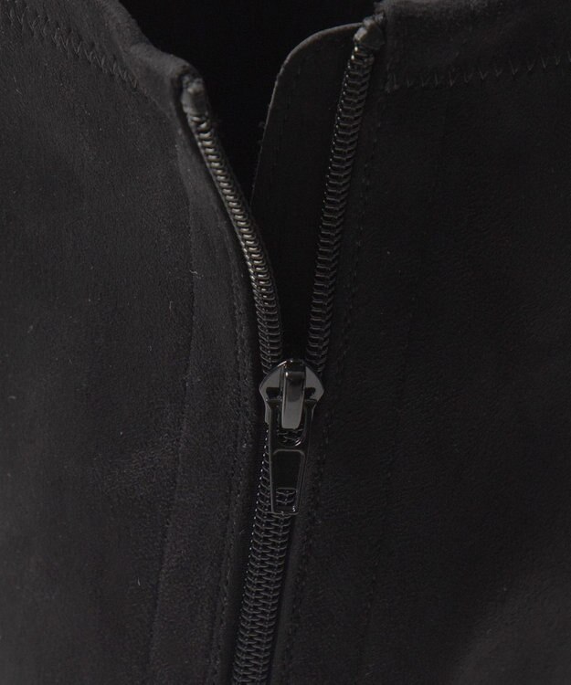 WEGO ストーム付きワイドヒールロングブーツ ブラックその他