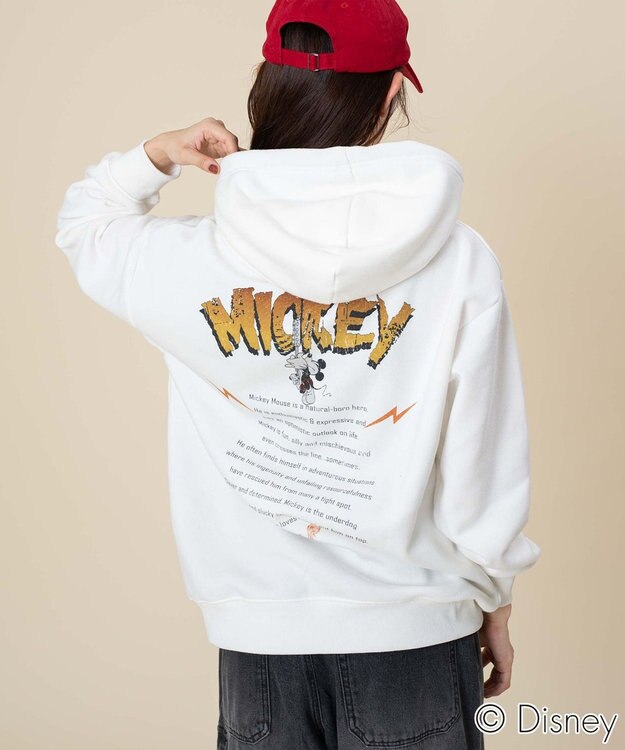 WEGO 【ユニセックス着用ITEM/25年秋冬新作】DISNEYグラフィックプルオーバー ホワイト