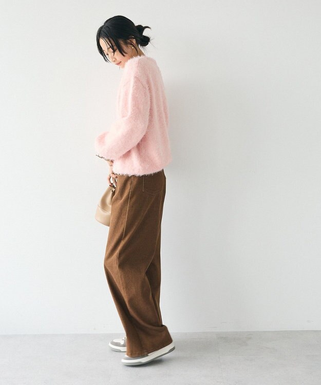 CRAFT STANDARD BOUTIQUE アニマルシャギーニットプルオーバー Light Pink
