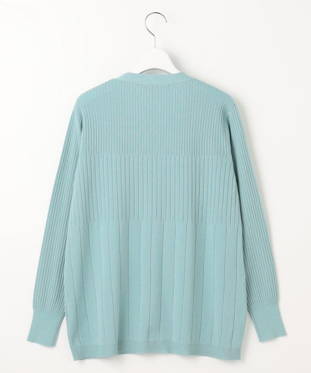 自由区 【洗える・XSサイズあり】ハイツイストコットンアセテート カーディガン ミント系