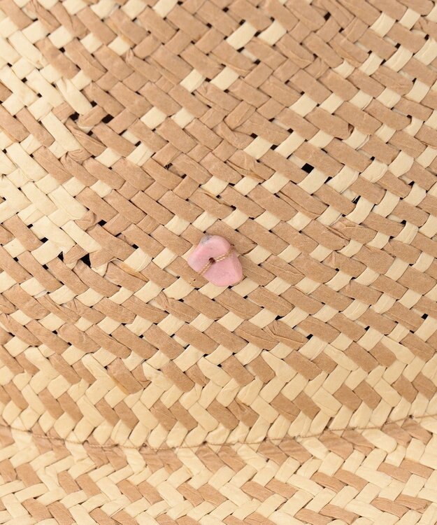 JOSEPH ABBOUD 【SUPERDUPER・イタリア製・ハンドクラフト】OPEN PAPER STRAW ハット キャメル系