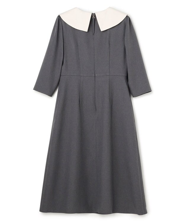 TOCCA 【八木アリサさん着用】【00サイズあり・消臭】FLYING SAUCER 七分丈ドレス グレー系