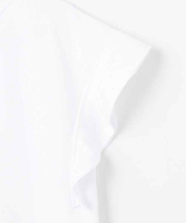 ANY 【2SET/洗濯機可】フリルスリーブTシャツ×シャーリングキャミワンピースセット ブラックベース