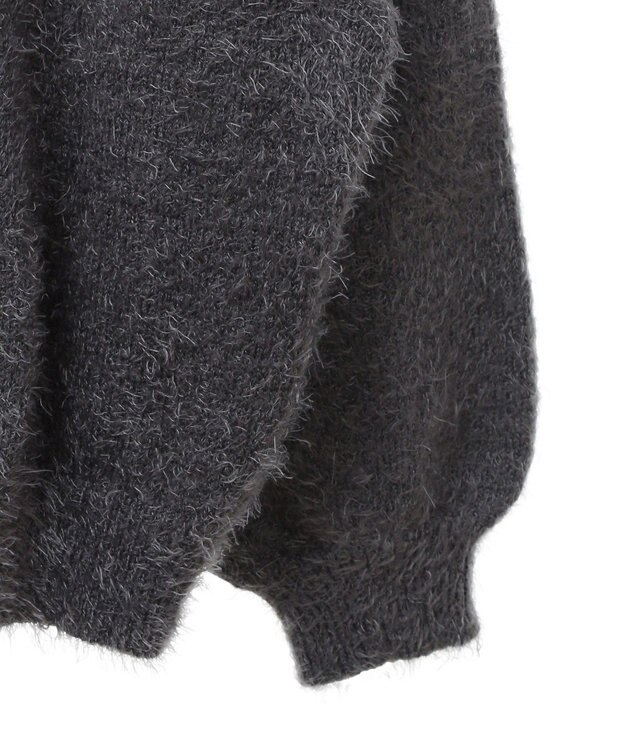 CRAFT STANDARD BOUTIQUE アニマルシャギーニットプルオーバー Charcoal Gray