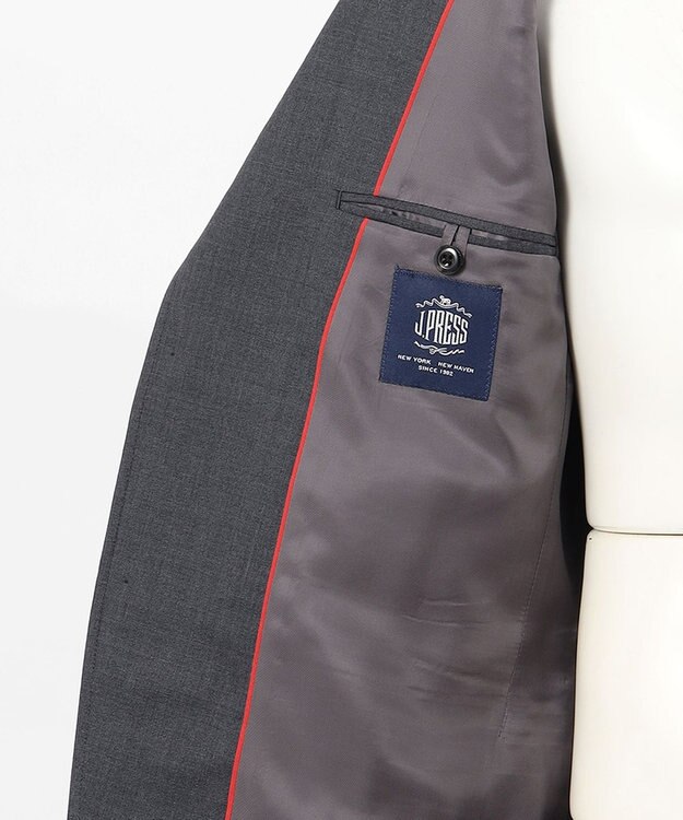 J.PRESS MEN 【定番】ぺピンメリノ トロピカル スーツ / 背抜き グレー系