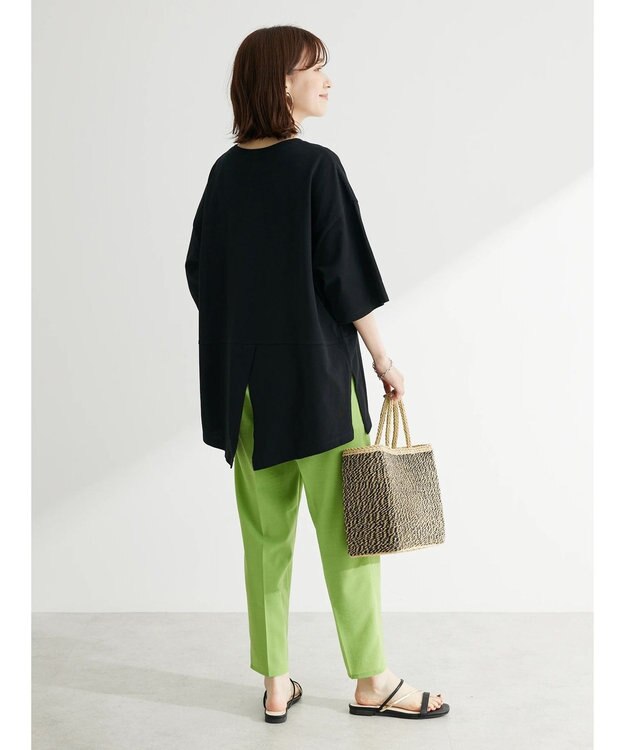 Green Parks バックスリットカットチュニック Black