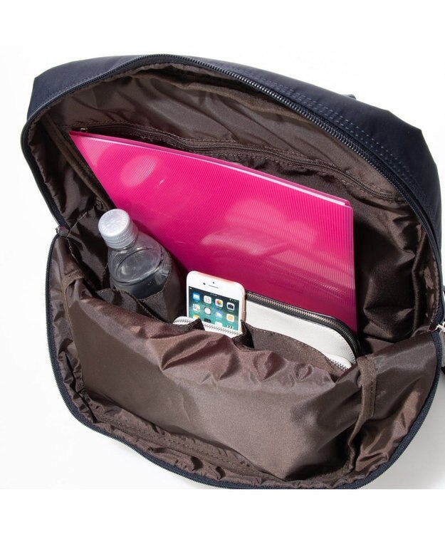 LA BAGAGERIE 10ポケット持ち手付きリュック Lサイズ ネイビー