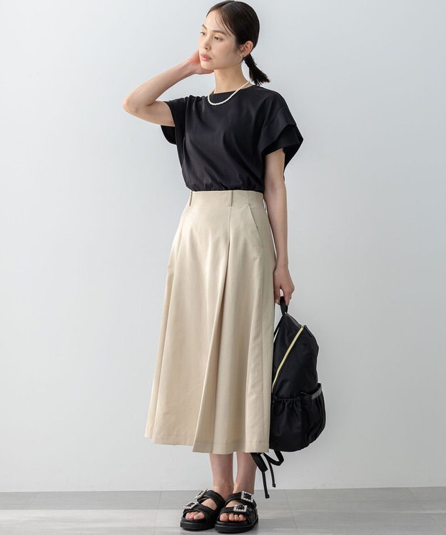 組曲 L チノライク スカート サンドベージュ系