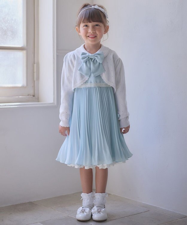 ANY KIDS 長袖 ボレロ オフホワイト