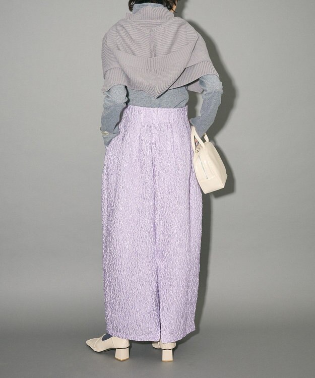 Green Parks ハイウエストコクーンスカート Purple