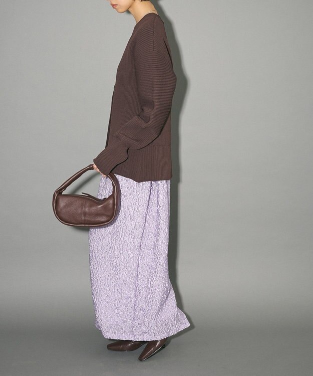 Green Parks ハイウエストコクーンスカート Purple