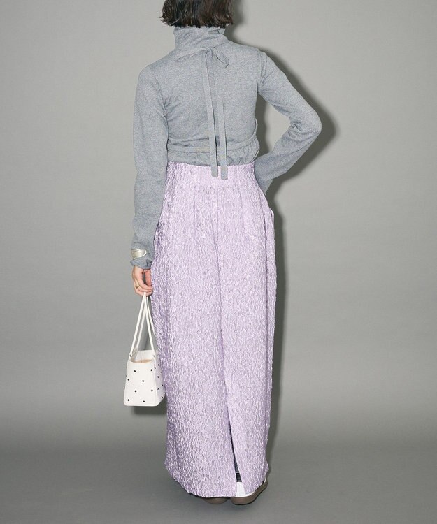 Green Parks ハイウエストコクーンスカート Purple