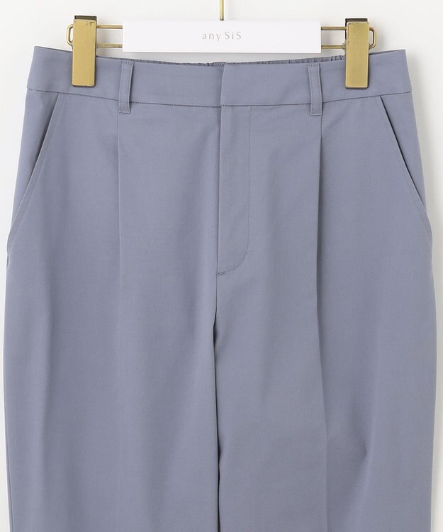 ANY SIS 【UVケア・接触冷感・撥水】クールタッチミラクルガード テーパード パンツ ライトブルー