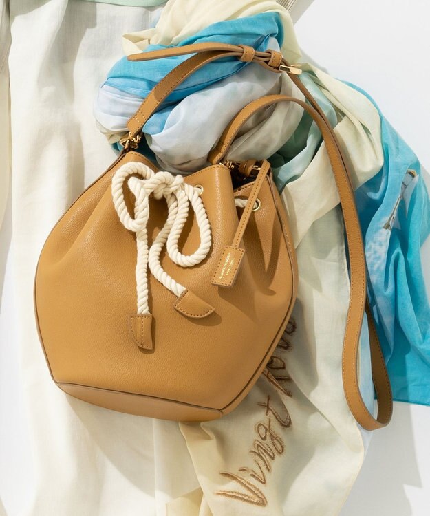 23区 【CLASSY.6月号掲載】ロープバケツ バッグ キャメル系