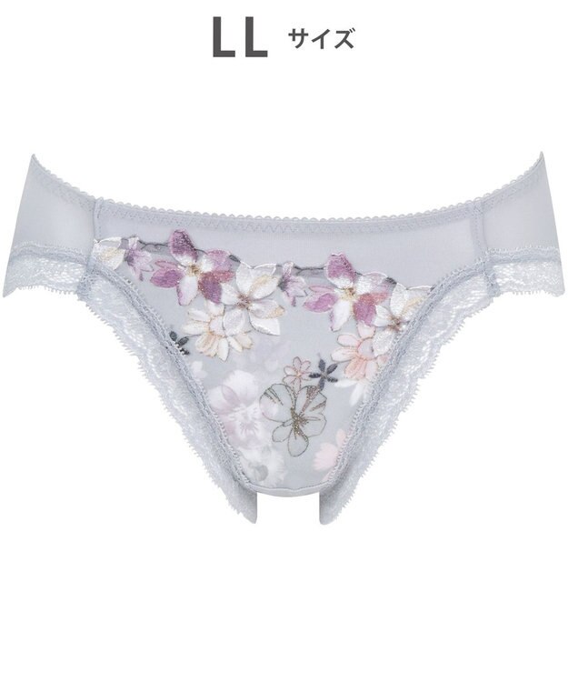 WACOAL ショーツ 【重力に負けないバストケアBra】 はきこみ丈あさめ はきごこちがよい BRB414とペア レディース PRA114 /ワコール チャコールグレー